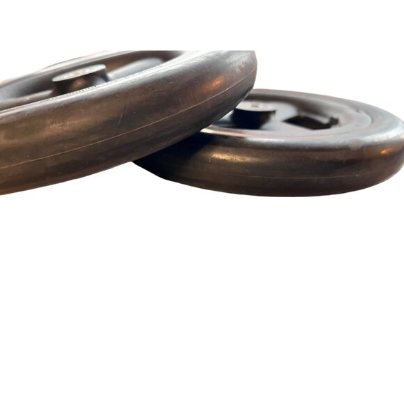 8x1in Primo Caster Wheels 1in Hub Width and 5/16 in Bearings Solid Tire 1Pair Us - Picture 4 of 5